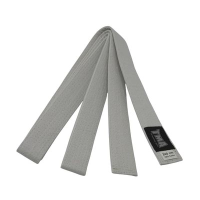 TMA Martial Arts Karate Taekwondo Solid Color 1.75'' Wide Double Wrap Student Rank Belt for Kids and Adult (White, 10)