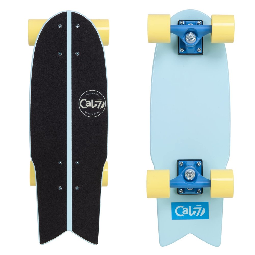 Cal 7 Fishtail Deck 22-inch Mini Cruiser Skateboard (Glory)