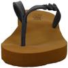 FLOJOS Women's Serenity Flat Sandal, Black/TAN, 6 view 2