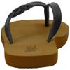 FLOJOS Women's Serenity Flat Sandal, Black/TAN, 6 view 3