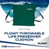 Flowt Boat Seat Cushion and Throw Cushion for Boat Safety  USCG Approved Type IV, Life Cushion for Boat, Durable, Comfortable Boat Seat Cushions for Kayaks, Paddle Board, Canoe and Boating - Green view 2