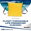 Flowt Boat Seat Cushion and Throw Cushion for Boat Safety  USCG Approved Type IV, Life Cushion for Boat, Durable, Comfortable Boat Seat Cushions for Kayaks, Paddle Board, Canoe and Boating - Yellow view 2