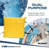 Flowt Boat Seat Cushion and Throw Cushion for Boat Safety  USCG Approved Type IV, Life Cushion for Boat, Durable, Comfortable Boat Seat Cushions for Kayaks, Paddle Board, Canoe and Boating - Yellow view 4