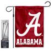 Alabama Crimson Tide Garden Banner Flag with Stand Pole Holder view 1