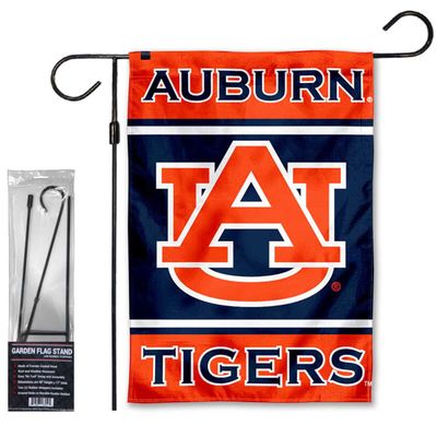 Auburn Garden Banner Flag with Flag Pole Stand Set