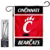 Cincinnati Bearcats Garden Banner Flag with Flag Pole Stand Set view 1