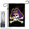 East Carolina Pirates Garden Banner Flag with Stand Pole Holder view 2