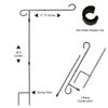 East Carolina Pirates Garden Banner Flag with Stand Pole Holder view 4