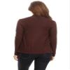 Casual Solid Long Sleeve Open Front Draped Cardigan Brown S view 4