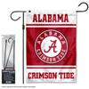 Alabama Crimson Tide Garden Banner Flag with Flag Pole Stand Set view 2