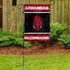 Arkansas Razorbacks Garden Banner Flag with Flag Pole Stand Set view 3