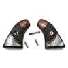Replacement Grips for NAA North American Arms Boot Size Rosewood Checkered &Pearl - Screws & Stud Included view 1