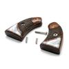 Replacement Grips for NAA North American Arms Boot Size Rosewood Checkered &Pearl - Screws & Stud Included view 3