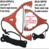 FunFishingIdeas Brush Gripper XL - Larger and Stronger Than Others. Jaws Open 5.5" Includes 12+ feet 1/4" Rope - Made in USA! (Orange) view 3