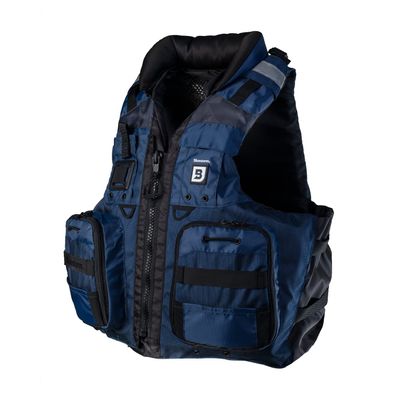 BLUESTORM Classic Life Jacket PFD for Adults - US Coast Guard (USCG) Approved Type 3 Life Vest Preserver for Fishing, Kayaking, & More (Deep Blue, S/M)