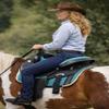 CHALLENGER 17" Western Cordura Trail Barrel Pleasure Horse Saddle Bridle Brown 49102BK view 3
