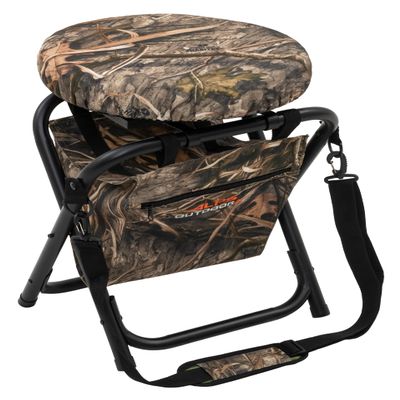ALPS OutdoorZ Horizon Swivel Stool - Mossy Oak Shadow Grass Habitat