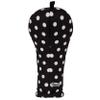 Women's Black & White Polka Dots Fairway Club Headcover Handmade by BeeJos view 2