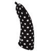 Women's Black & White Polka Dots Fairway Club Headcover Handmade by BeeJos view 4