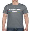 ALLNTRENDS Brandon Won Shirt Racing Car Meme Men's T Shirt (M, Dark Grey) view 1