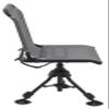 Browning Huntsman Hunting Chair - Durable TechMesh Material Over Steel Frame, with 360-degree Swivel, Adjustable Height, and Independent Leg Adjustment, Charcoal view 3