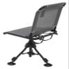 Browning Huntsman Hunting Chair - Durable TechMesh Material Over Steel Frame, with 360-degree Swivel, Adjustable Height, and Independent Leg Adjustment, Charcoal view 4