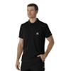 Carhartt Cross-Flex Men's Men's Micro Ripstop Chest Pocket Scrub Top, Black, 3X view 3