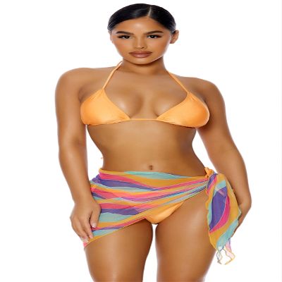 Forplay womens Take Mesh Pool Sarong Swimwear Cover Up, Pitaya, Small US