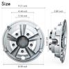 10L0L Golf Cart SS Wheel Covers Hub Caps for EZGO, Club Car, Yamaha - 8 Inch Snap-on Installation, Chrome, Set of 4 view 4