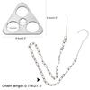 CA Mode Camping Tripod Board Accessories Set Stainless Steel Campire Support Plate - Turn Branches into Campfire Tripod with Adjustable Chain for Hanging Cookware - Perfect Outdoor Cooking view 4