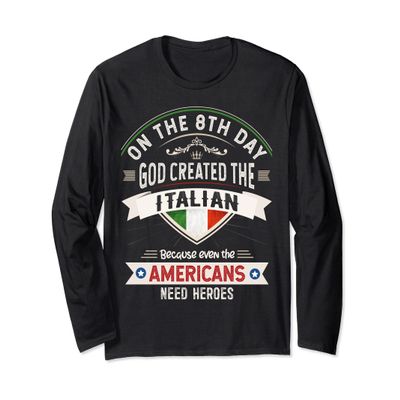 Italy Flag Souvenirs for Italians Men & Women Long Sleeve T-Shirt