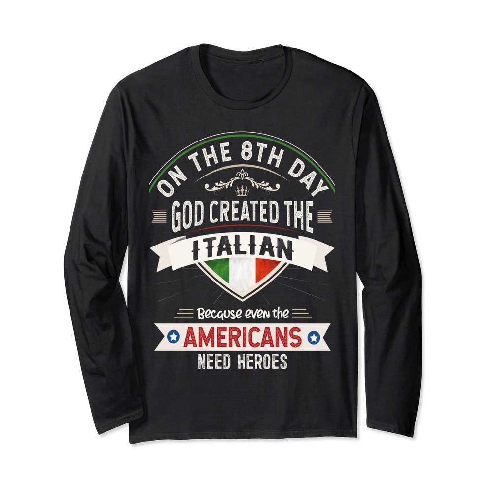 Italy Flag Souvenirs for Italians Men & Women Long Sleeve T-Shirt