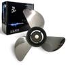 Boatman 13x17 Outboard Motor Propeller Stainless Steel fit Yamaha Boat Engines 50-130 Hp,15 Spline Tooth,RH view 1