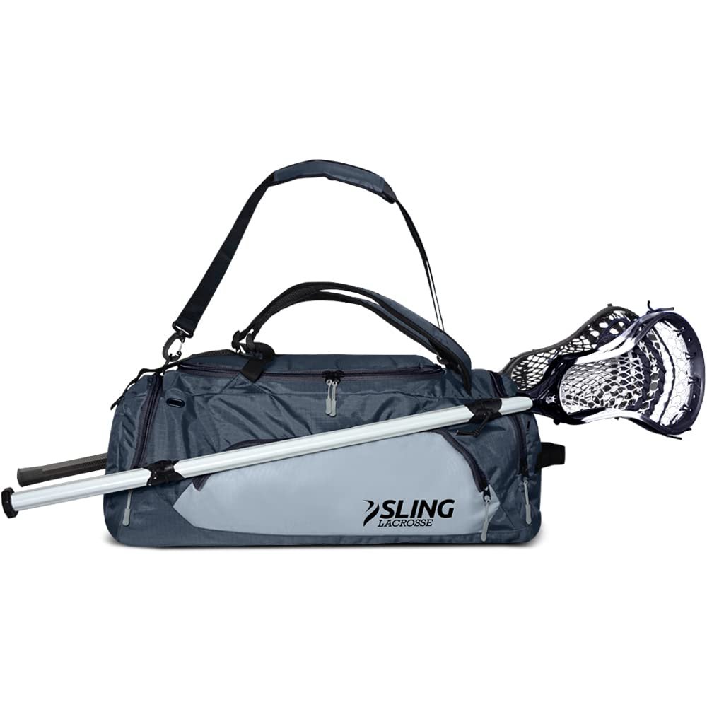 Lacrosse Bag Hybrid 3.0 - Use as a Backpack or Duffel Bag, Holds 2 Sticks and All of Your Gear with a 40L Capacity