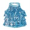 Daenrui Kids Girls Sparkly Sequined Dance Dress Leotard Jazz Latin Salsa Rumba Dance Performance Costume Blue 4 Years view 1