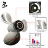 Boatman 10 1/8x12 Outboard Motor Propeller Stainless Steel fit Yamaha Boat Engines 20-30 Hp,10 Spline Tooth,RH,OEM NO.MAR-GYT3B-02-12 view 3