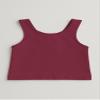 Kurve Premium Girls Seamless Supersoft Sleeveless Crop Tank Top - Stretchy Bra, UV UPF 50+ (Made in USA), Burgundy, 14 Years-17 Years view 3