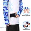 Palmyth Fishing Shirt for Men Long Sleeve Sun Protection UV UPF 50+ T-Shirts with Pocket (Flag Tuna, Large) view 2