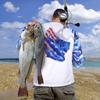 Palmyth Fishing Shirt for Men Long Sleeve Sun Protection UV UPF 50+ T-Shirts with Pocket (Flag Tuna, Large) view 4