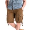 WenVen Men's Summer Cargo Shorts Cotton Carpenter Short, Coffee, 40 view 4