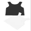 Kurve Premium Girls Seamless Supersoft Sleeveless Crop Tank Top - Stretchy Bra, UV UPF 50+ (Made in USA), Black/White Set, 9 Years-14 Years view 1
