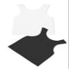 Kurve Premium Girls Seamless Supersoft Sleeveless Crop Tank Top - Stretchy Bra, UV UPF 50+ (Made in USA), Black/White Set, 9 Years-14 Years view 3