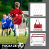 L RUNNZER Portable Soccer Goals, Kids Soccer Nets for Backyard for Training & Practice, Soccer Net for Kids with Carry Bag, 2 Set, 66 x 3.3, Red view 3