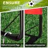 L RUNNZER Portable Soccer Goals, Kids Soccer Nets for Backyard for Training & Practice, Soccer Net for Kids with Carry Bag, 2 Set, 66 x 3.3, Red view 4