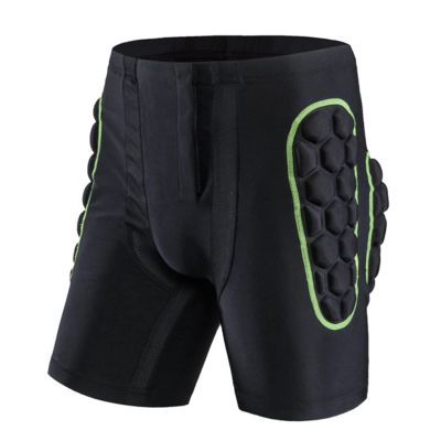 Q-FFL Outdoor Activities Hip Protection Pads, 3D Protective Padded Shorts for Man Snowboard Ski Ice Skating Skateboard (Size : Large)