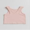 Kurve Premium Girls Seamless Supersoft Sleeveless Crop Tank Top - Stretchy Bra, UV UPF 50+ (Made in USA), Dusty Pink, 9 Years-14 Years view 4