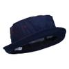 e4Hats.com Striped Roll Up Bucket Hat - Navy Wine M-L view 4