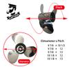 Boatman 9 7/8x12 Outboard Motor Propeller Stainless Steel fit Yamaha Boat Engines 20-30 Hp,10 Spline Tooth,RH,OEM NO.664-45954-00-EL view 2
