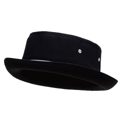 e4Hats.com Striped Roll Up Bucket Hat - Black White L-XL
