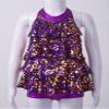 Daenrui Kids Girls Sparkly Sequined Dance Dress Leotard Jazz Latin Salsa Rumba Dance Performance Costume Purple 6 Years view 3